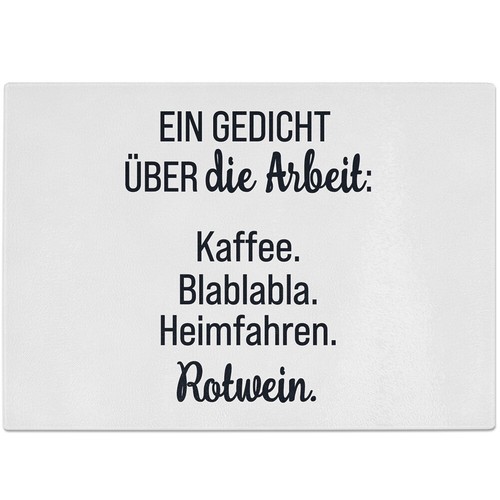 Ein gedicht über die arbeit - ein,